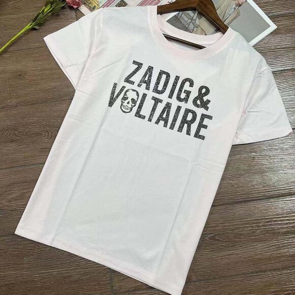 Printed Tshirts Zadig En Voltaire Shirt Zadig Voltaire Letter